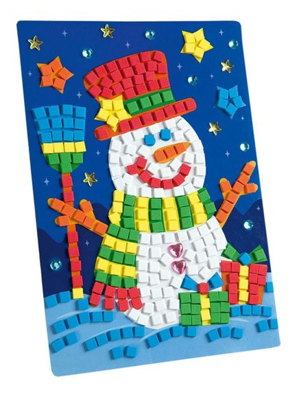 Folia Mozaik Resim Kardan Adam 