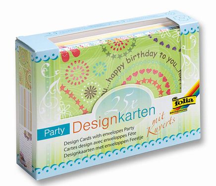 Folia Desenli Kart Parti 25 Ad