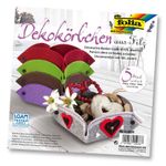Folia Keçe Sepet Set 5 Renk 15X15Cm
