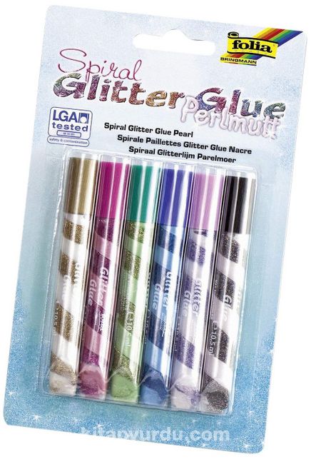 Folia Glitter-Glue Parlak Yapıştırıcı Set Renkli