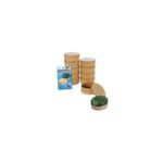 Folia 10 Lu Set Küçük Kutu Oval 9,5X7,5X4 Cm Natural