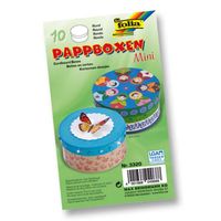 Folia 10 Lu Set Küçük Kutu Yuvarlak 8X4 Cm, Natural