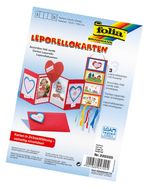 Folia Akordion Kart Kırmızı  300 Gr 10X15.5