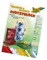 Folia Motıv Krt 24X34 Cm 30 Yaprak  Blok Element Ve Çiçek