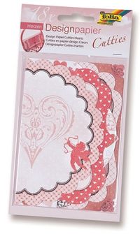 Folia El İşi  Desenli Kağıt Kalpler 6 Desen