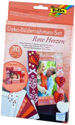 Folia Çerçeve Kırmızı Kalpler 20 Adet