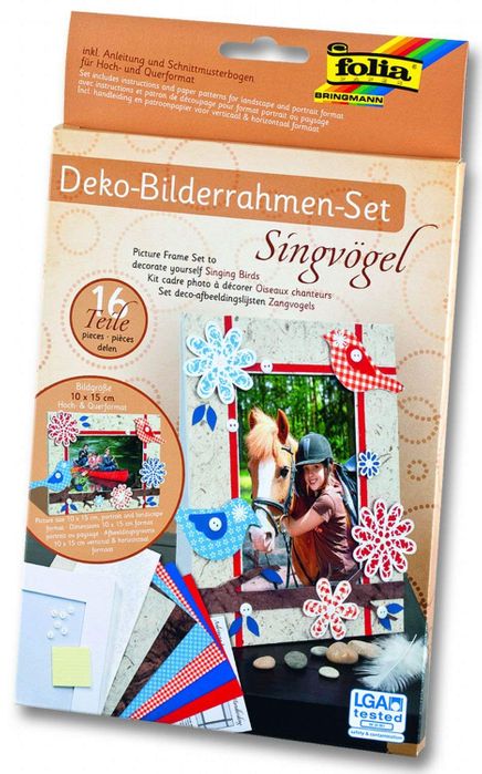 Folia Çerçeve Şarkıcı Kuş 16 Adet