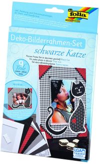 Folia  Çerçeve Siyah Kedi 9 Adet