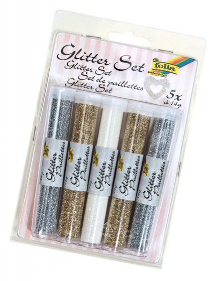Folia Glitterpowder 5 Tüp 14 Gr