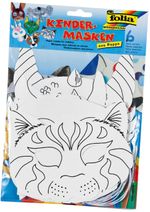 Folia 6 Farklı Çocuk Maskesi Kağıt,Beyaz