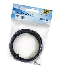 Folia Kağıt Kaplı Tel Siyah 1,5Mmx10M