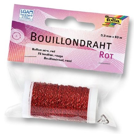 Folia Dalgalı Tel Kırmızı 0,3Mmx60M