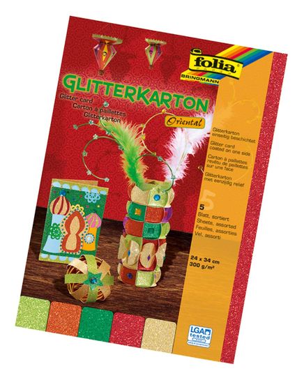 Folia Simli Karton 24X34 Cm 5 Renk Oriental