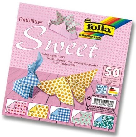 Folia Katlanır Kağıt Sweet 80 G 15X15Cm 50 Y 5 