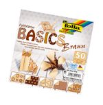 Folia Origami Basics Kahve 15X15Cm 50 Sayfoliaa