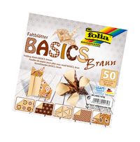 Folia Origami Basics Kahve 15X15Cm 50 Sayfoliaa