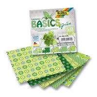 Folia Katlanır Kağıt Basıcs Yeşil 80 G 15X15Cm 50 Y  