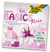 Folia Katlanır Kağıt Basıcs Pembe 80 G 15X15Cm 50 Y  