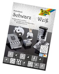 Folia Motıv Block Siyah/Beyaz 24X34 Cm 270 Gr