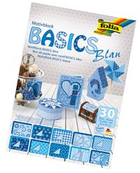 Folia Motıv Krt 24X34Cm 30 Yaprak Blok Basıcs Blue