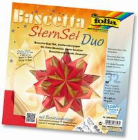 Folia Bascetta-Star Kıt Kırmızı/Altın 20X20Cm