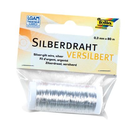 Folia Kaplama Tel Gümüş  0,3Mmx80M