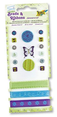 Folia Brads&Ribbons- Set 1 Sticker