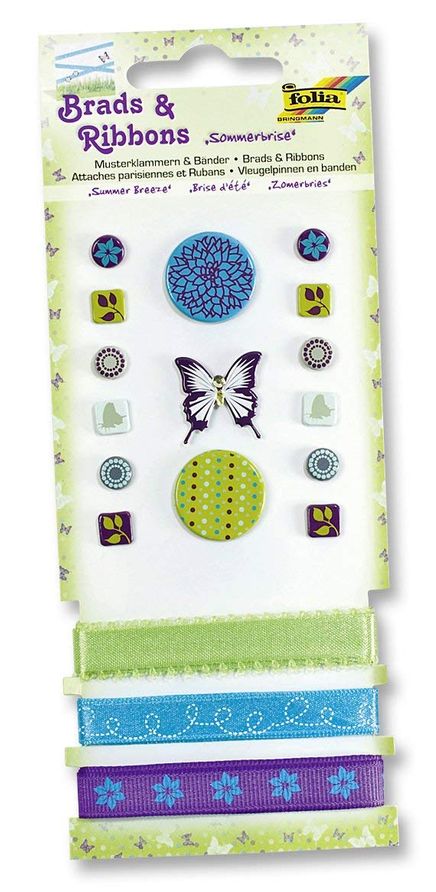 Folia Brads&Ribbons- Set 1 Sticker