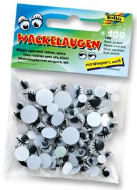 Folia Oynar Göz Kirpikli Farklı Ölçü 100 Adet