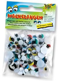 Folia Oynar Göz Renkli Kirpikli100 Adet