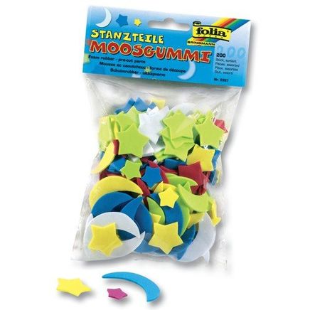 Folia Eva Şekiller Ay Ve Yıldız 200 Adet