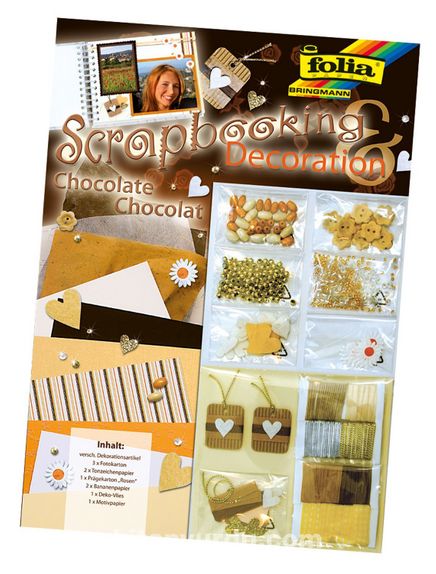 Folia Scrapbooking Deco Set Çikolata_x000D_ 