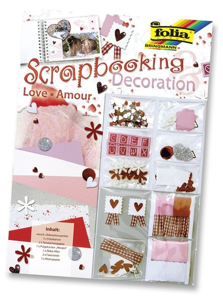 Folia Scrapbooking Deco Set-Aşk