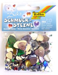 Folia Mücevher Taş Kalpler 450 Adet