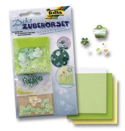 Folia Dekoratif Stiker Yeşil Çiçekli