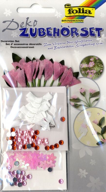 Folia Dekoratif Stiker Pembe Laleler