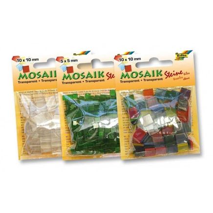 Folia Mozaik Transparan 10X10Mm 45G Siyah
