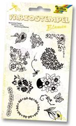 Folia Çiçekler Damgalama