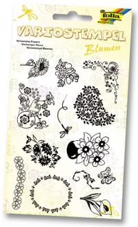 Folia Çiçekler Damgalama