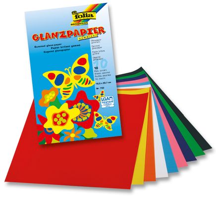 Folia Elişi Kağıdı Parlak 18.5X29.5Cm 10Renk 
