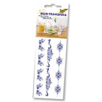 Folia Deco Transfer 6,5X13,5 Cm Bordür Mavi Kabartma