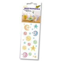 Folia Deco Transfer 6,5X13,5 Cm Güneş,Ay/Yıldız