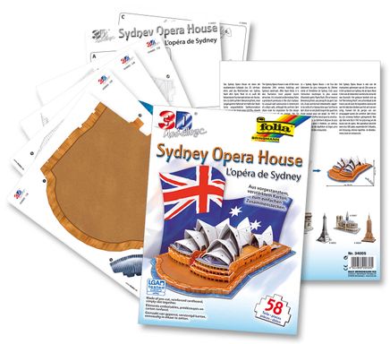 Folia 3D Puzzle Opera House/Sydned-58 Parça