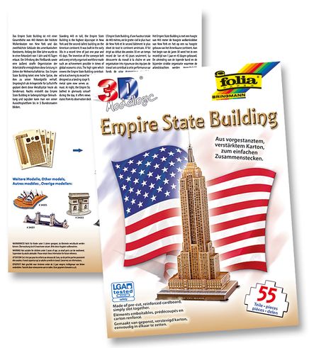Folia 3D Puzzle Empire State Building-55 Parça