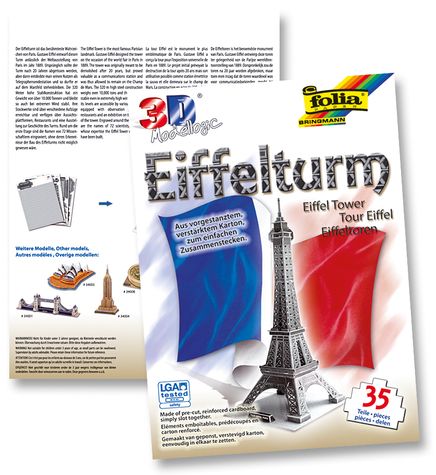 Folia 3D Puzzle Eliffel Tower/Paris-35 Parça