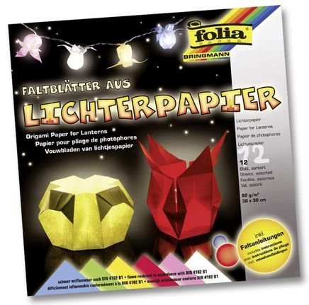 Folia Orıgami Fener Kağıdı 30X30Cm 80Gsm 6 Renk