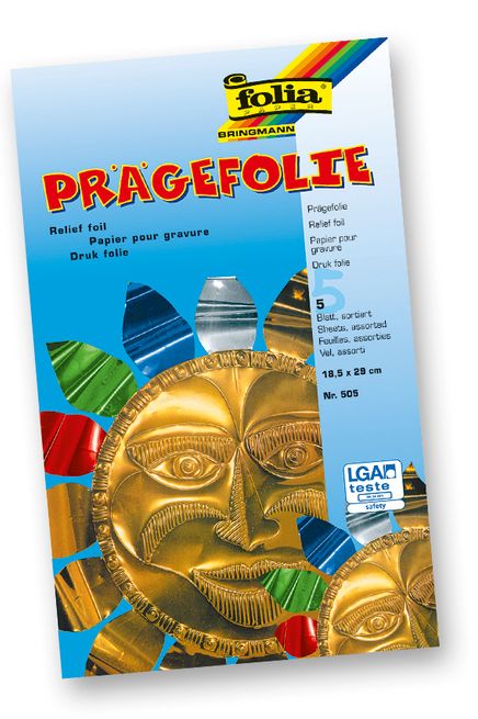 Folia Alu Folyo 18.5X29.5Cm 5 Tabaka Seçilmiş Renkler