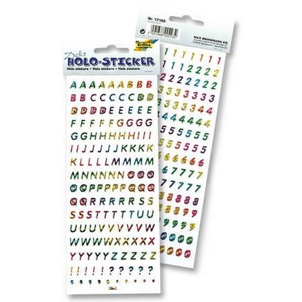 Folia Stiker Harfler-Rakamlar  2 Adet