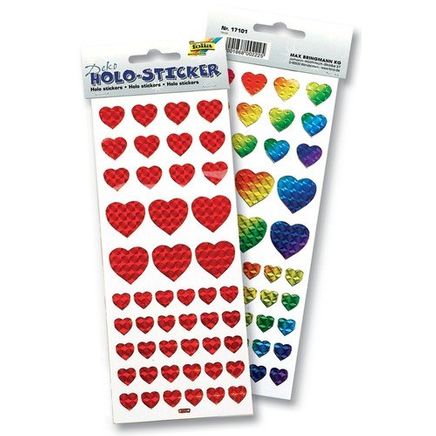 Folia Stiker Kalp 2 Adet