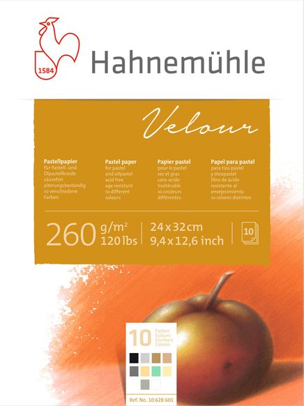 Hahnemülle Pastel Blok Velour 260Gsm 10Renk 36X48Cm 